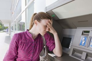 Woman at ATM