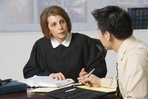 Man with judge