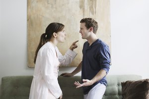 Couple arguing